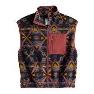 NEW SO Sherpa Cozy Vest Sz XL Aztec Southwestern Full zip